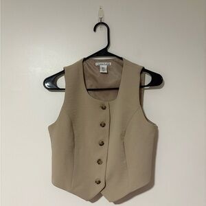 NWOT Christian Lacroix Beige Vest sz 2